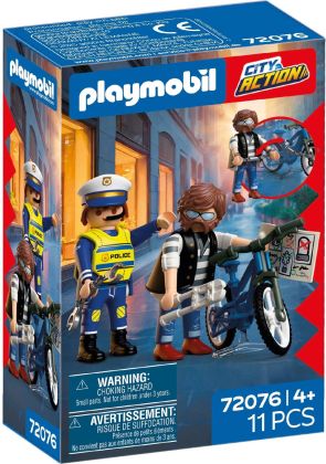 PLAYMOBIL City Action 72076 Vol de vélo