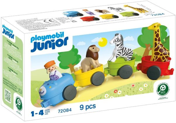 PLAYMOBIL Junior 72084 Train avec des animaux