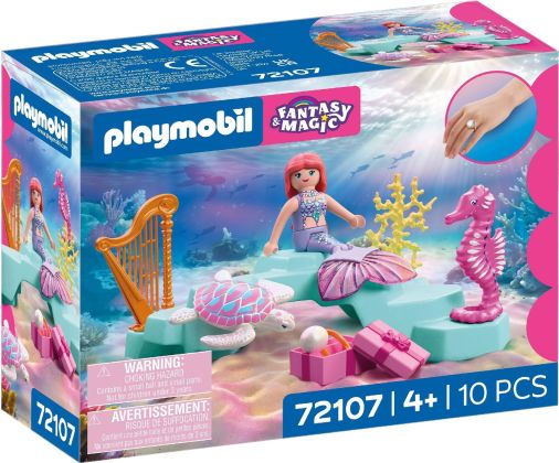 PLAYMOBIL Fantasy & Magic 72107 Sirène avec cadeau