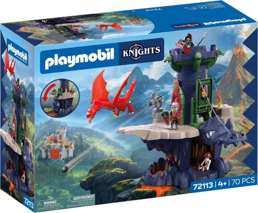 PLAYMOBIL Knights 72113 Tour des chevaliers dragons