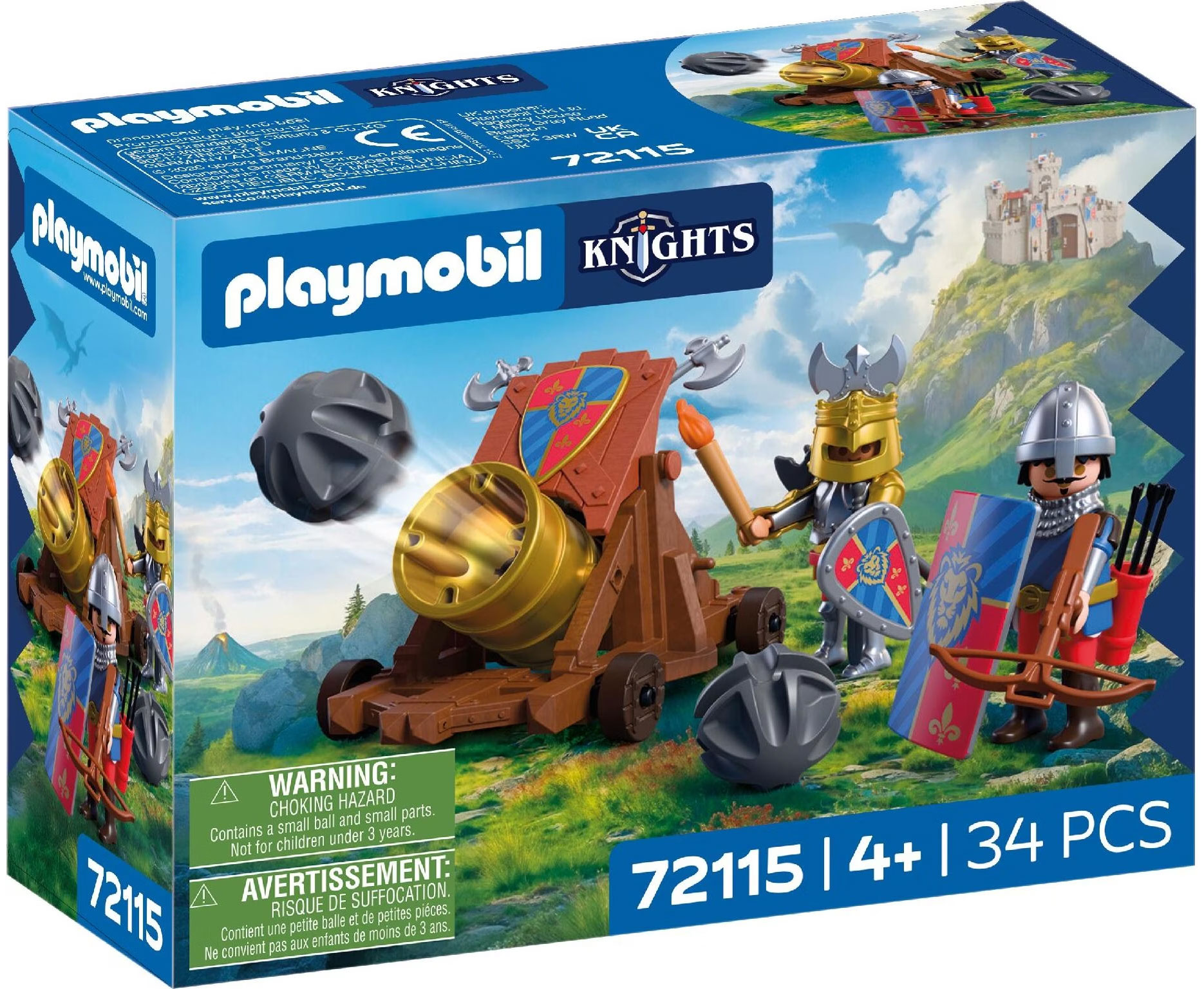 Playmobil Knights 72115 pas cher, Arme à feu Chevalier du Lion