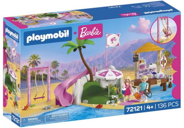 PLAYMOBIL Barbie 72121 Barbie Café de plage