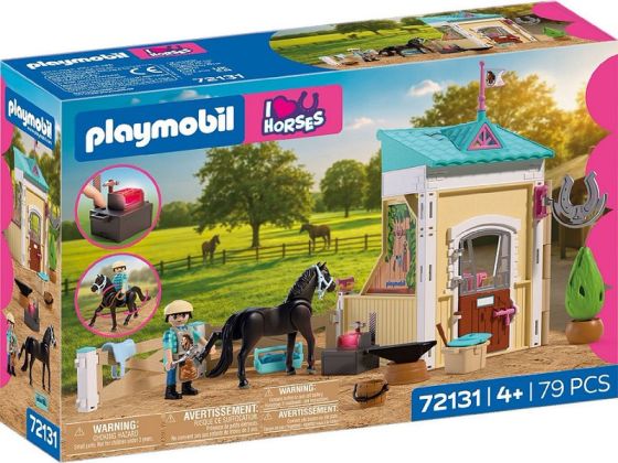 PLAYMOBIL I Love Horse / J'adore les chevaux 72131 Petite écurie avec un maréchal-ferrant