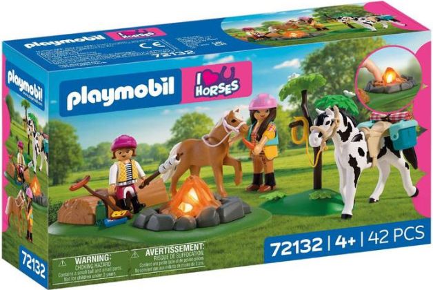 PLAYMOBIL I Love Horses / J'adore les chevaux 72132 Randonnée équestre avec feu de camp