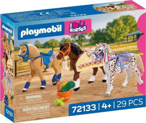 PLAYMOBIL I Love Horse / J'adore les chevaux 72133 Trois chevaux de concours