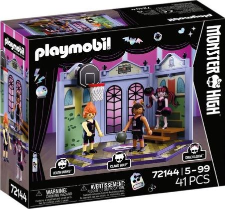 PLAYMOBIL Monster High 72144 Draculaura au gymnase avec Clawd Wolf et Heath Burns