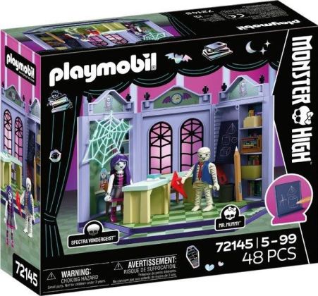 PLAYMOBIL Monster High 72145 salle de classe avec Spectra et M. Momie