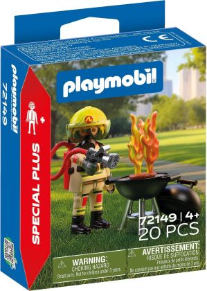 PLAYMOBIL Special Plus 72149 Pompier et Barbecue