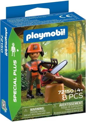 PLAYMOBIL Special Plus 72150 Bûcheron avec tronçonneuse