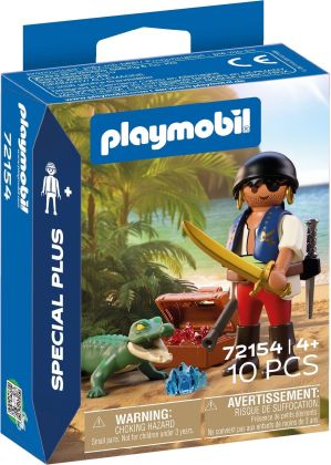 PLAYMOBIL Special Plus 72154 Pirate contre crocodile