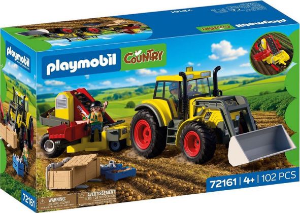 PLAYMOBIL Country 72161 Tracteur équipé d'une arracheuse de pommes de terre
