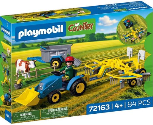 PLAYMOBIL Country 72163 Petit tracteur équipé d'une faucheuse à foin