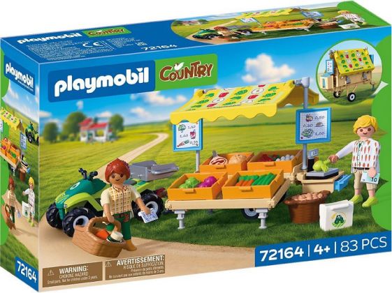 PLAYMOBIL Country 72164 Stand de vente de nourriture avec quad