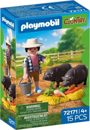 PLAYMOBIL Country 72171 Agriculteur avec cochons