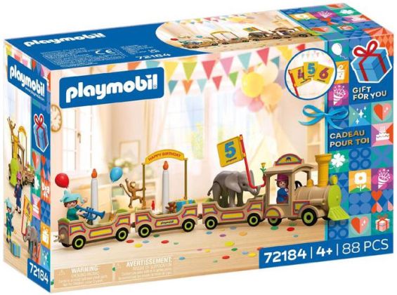 PLAYMOBIL Gift for You / Cadeau pour toi 72184 Train d'anniversaire