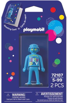 PLAYMOBIL Objets divers 72187 Carte de voeux : Anniversaire