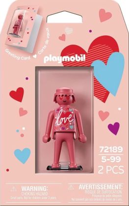 PLAYMOBIL Objets divers 72189 Carte de voeux : Avec amour
