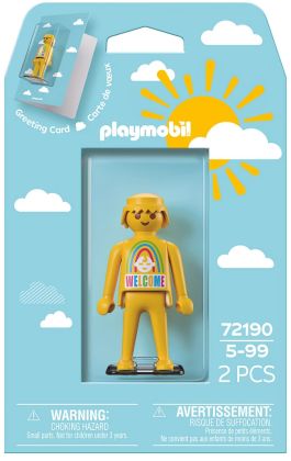 PLAYMOBIL Objets divers 72190 Carte de voeux : Naissance