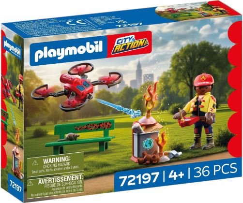 PLAYMOBIL City Action 72197 Drone d'extinction des pompiers