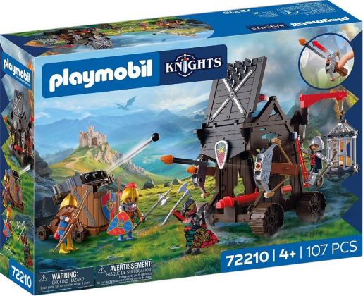 PLAYMOBIL Knights 72210 Tour d'assaut des Chevaliers du Dragon