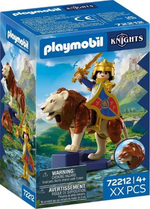 PLAYMOBIL Knights 72212 Chevalier avec lion