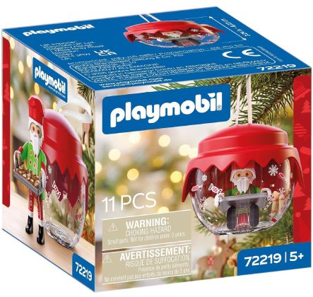 PLAYMOBIL Christmas 72219 Boule de Noël : pâtissier