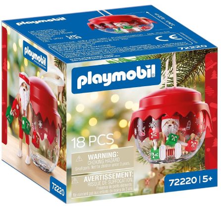PLAYMOBIL Christmas 72220 Boule de Noël : sportif