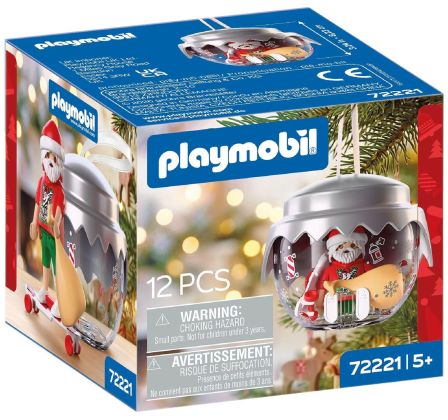 PLAYMOBIL Christmas 72221 Boule de Noël : skatter
