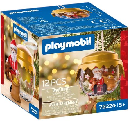 PLAYMOBIL Christmas 72224 Boule de Noël : Père Noël