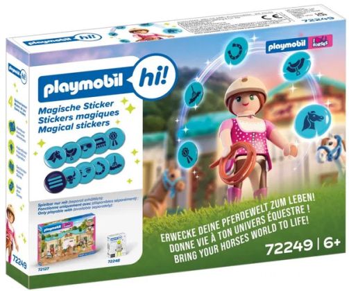 PLAYMOBIL Playmobil Hi! 72249 onne vie à ton univers Equestre (Stickers Magiques)