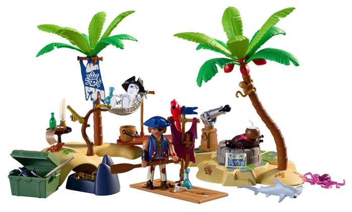 PLAYMOBIL Pirates 72287 Plage et épave