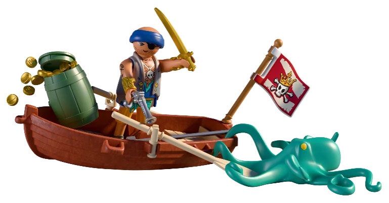 PLAYMOBIL Pirates 72289 Pirate contre un kraken