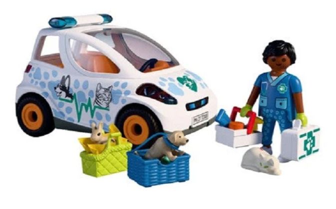 PLAYMOBIL Animaux et amis 72308 Voiture du vétérinaire