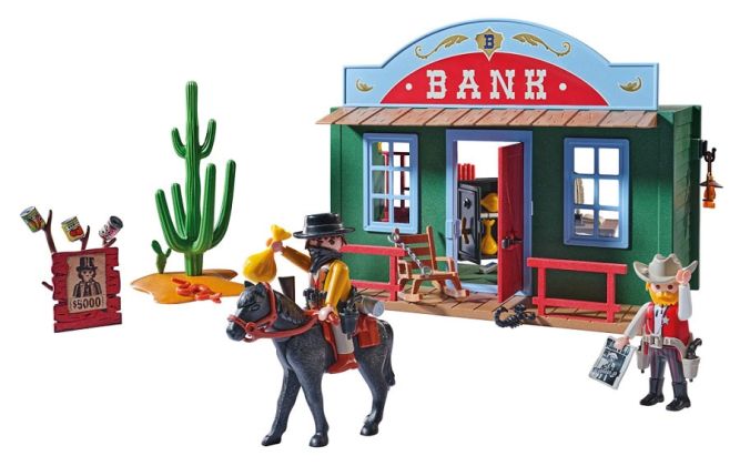 PLAYMOBIL Western 72344 Braquage de banque - Promo Pack