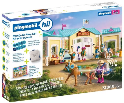 PLAYMOBIL Playmobil Hi! 72365 Donne vie à ton univers Equestre (Kit prêt à jouer)