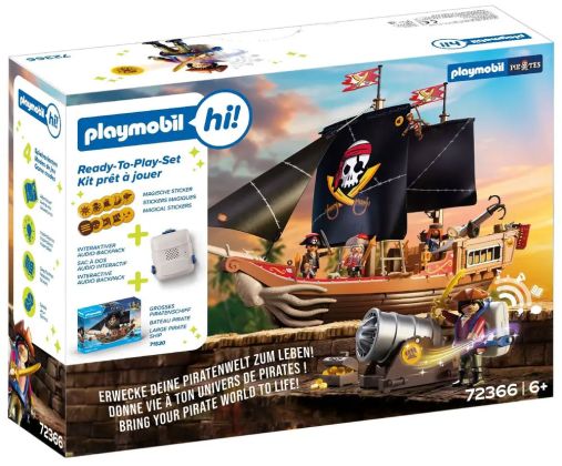 PLAYMOBIL Playmobil Hi! 72366 Donne vie à ton univers de Pirates (Kit prêt à jouer)