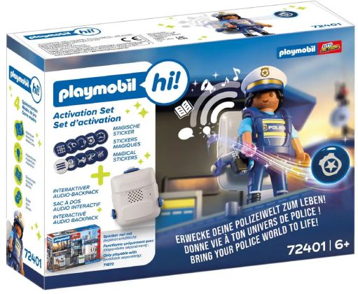PLAYMOBIL Playmobil Hi! 72401 Donne vie à ton univers de Police (Set d'activation)