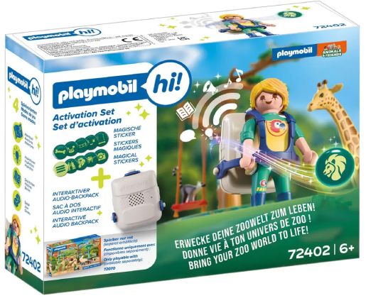PLAYMOBIL Playmobil Hi! 72402 Donne vie à ton univers de Zoo (Set d'activation)