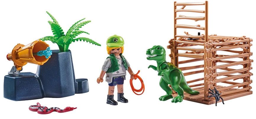 PLAYMOBIL Dinos 72409 Jeune Tyrannosaurus Rex avec cage