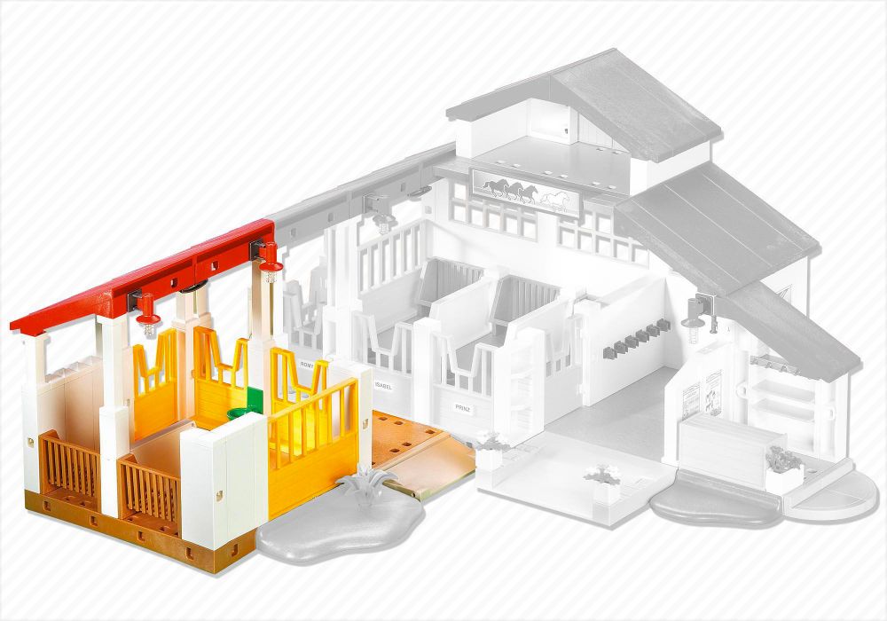 Playmobil 7392 pas cher, Boxes supplémentaires pour centre équestre