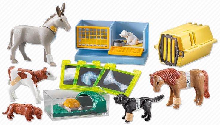 PLAYMOBIL Produits complémentaires 7440 Animaux et accessoires de vétérinaire