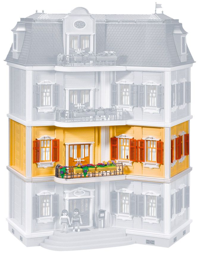 Maison Playmobil avec un étage supplémentaire