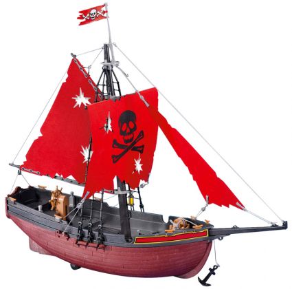 PLAYMOBIL Produits complémentaires 7518 Bateau corsaire rouge