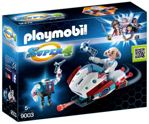 PLAYMOBIL Super 4 9003 Sky Jet et Docteur X