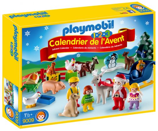 PLAYMOBIL 123 9009 Calendrier de l'Avent 1.2.3 Noël à la ferme