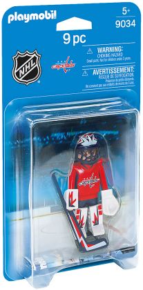 PLAYMOBIL Sports & Action 9034 Gardien de but des Washington Capitals (NHL)