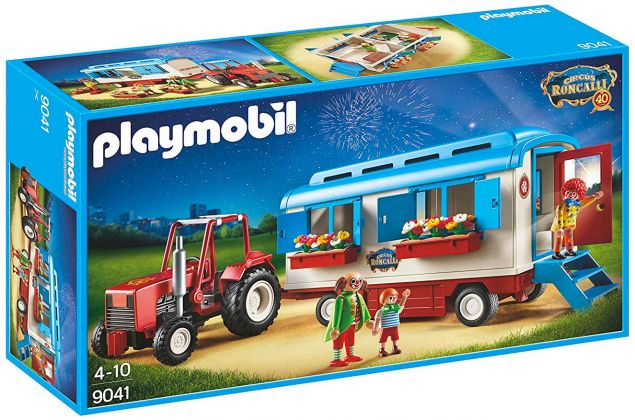 PLAYMOBIL City Life 9041 Remorque et tracteur du cirque Roncalli