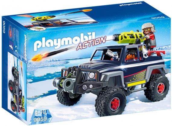 PLAYMOBIL Action 9059 Véhicule tout terrain avec pirates des glaces