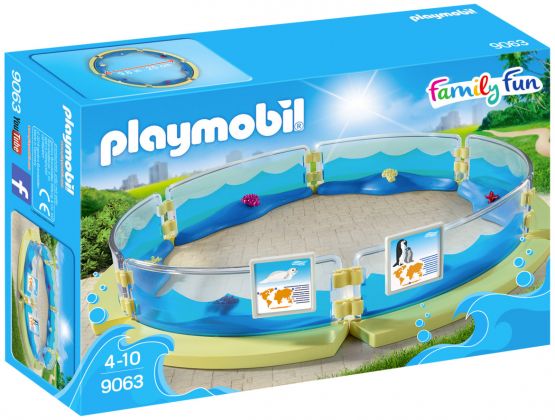 PLAYMOBIL Family Fun 9063 Enclos pour les animaux marins