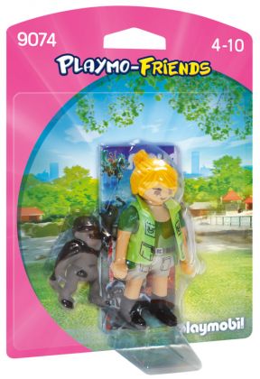 PLAYMOBIL Playmo-Friends 9074 Soigneuse avec bébé gorille